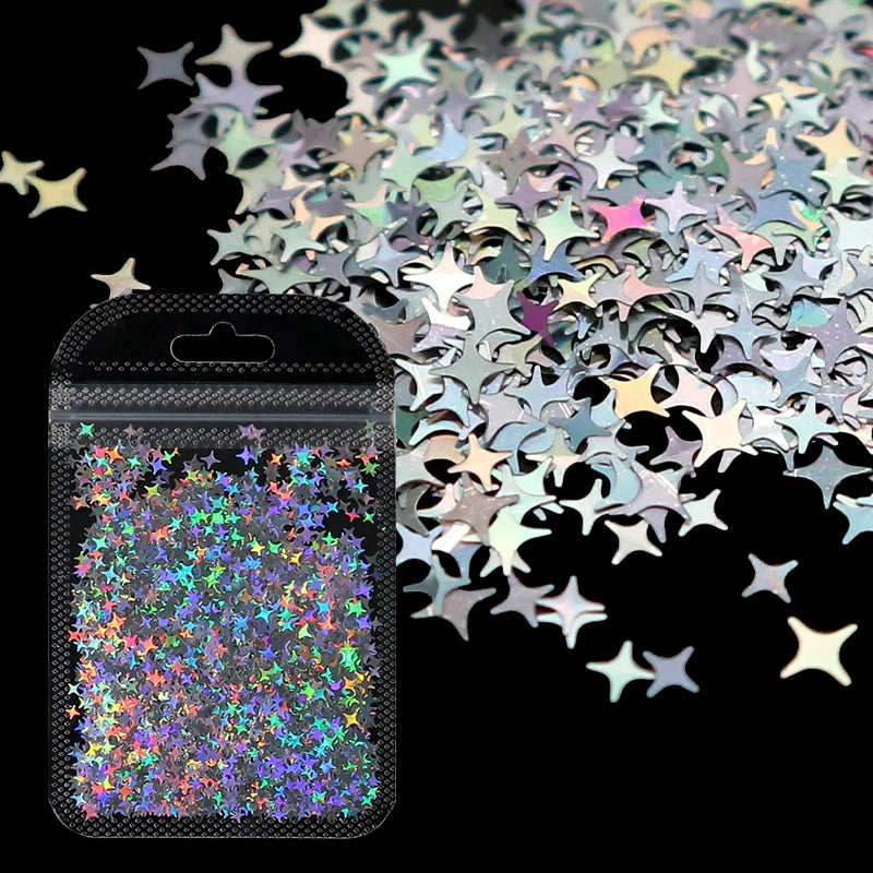 Holographic Nail Glitter Flakes