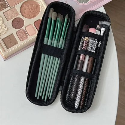 Double Zipper Makeup Brush Case