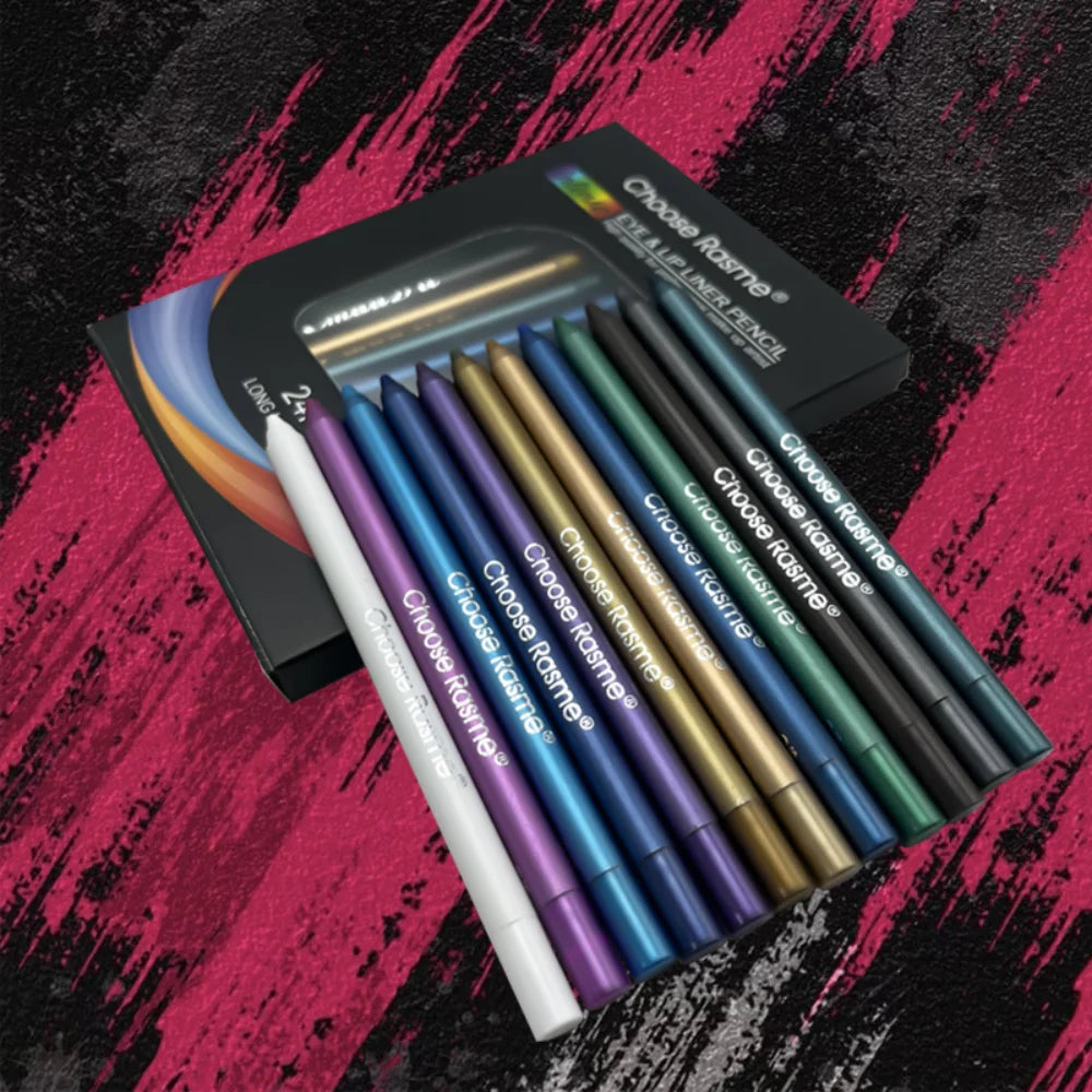 Twelve Piece Shimmer Eyeliner Set