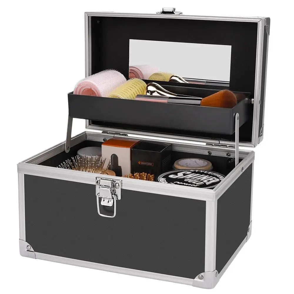 New Small-Scale Large Capacity Make up Case Multi-layer Hairdressing Tool Cosmetics Storage Box Professional Waterproof Supplies