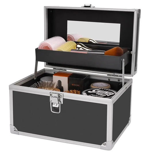 New Small-Scale Large Capacity Make up Case Multi-layer Hairdressing Tool Cosmetics Storage Box Professional Waterproof Supplies