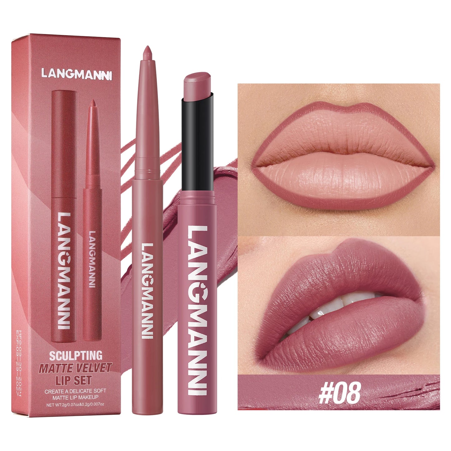 Dual Lipliner Lipstick Pencil