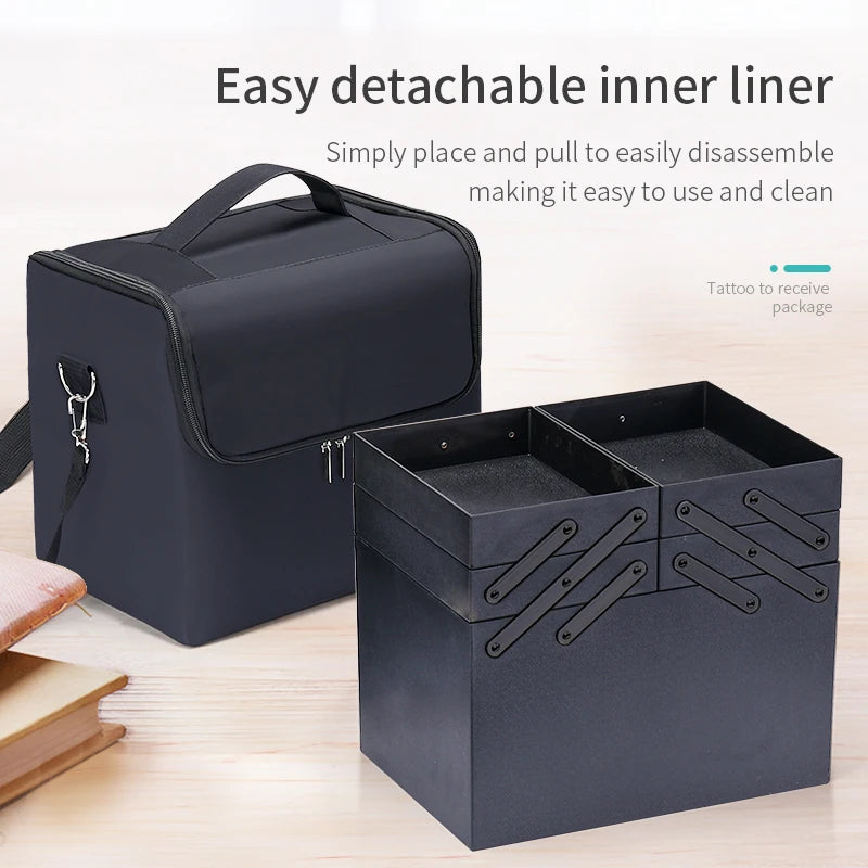 Four Tier Makeup Train Case