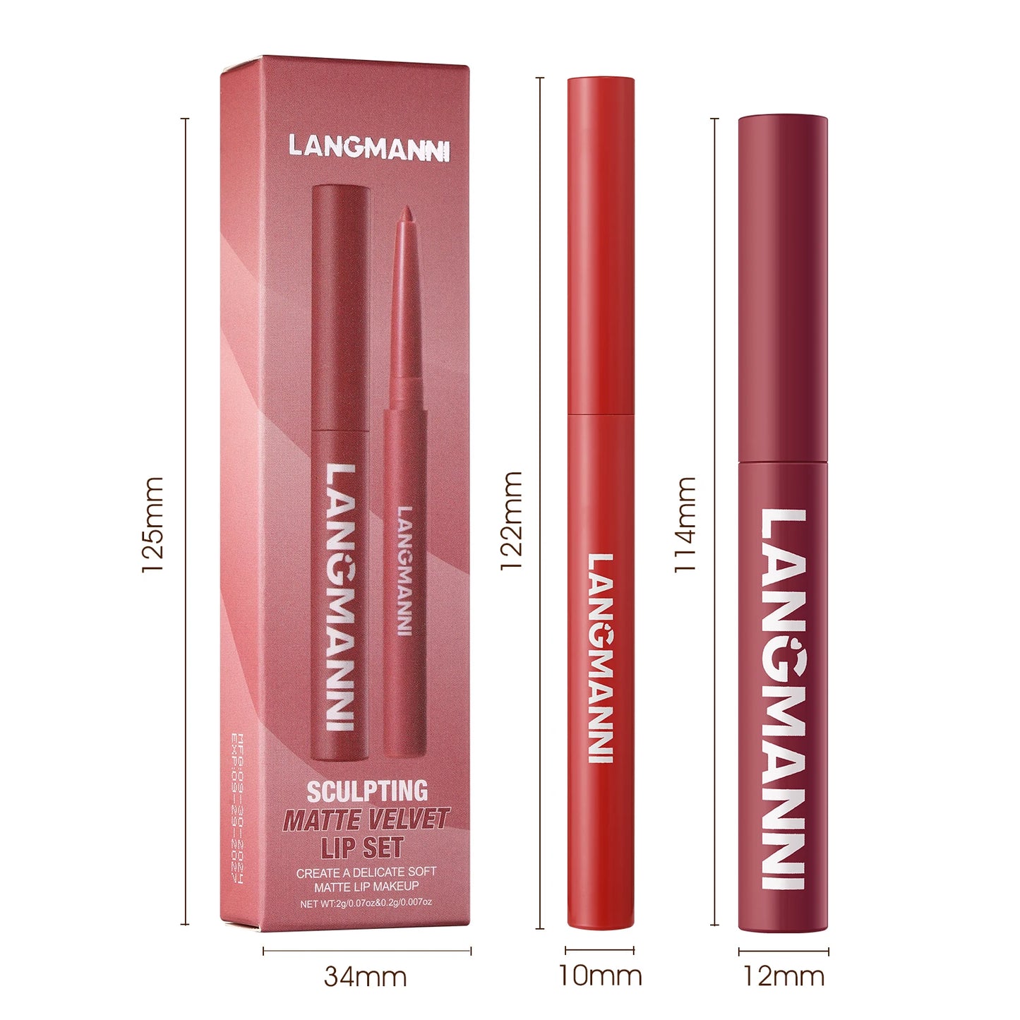 Dual Lipliner Lipstick Pencil