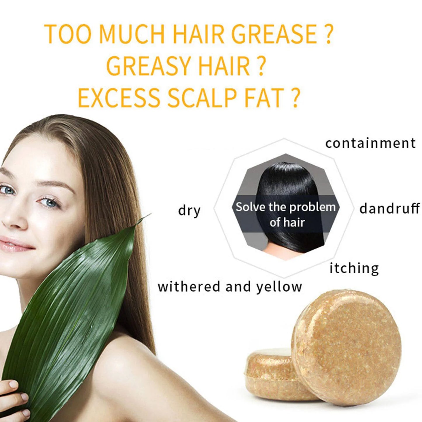 Ginger Polygonum Shampoo Bar