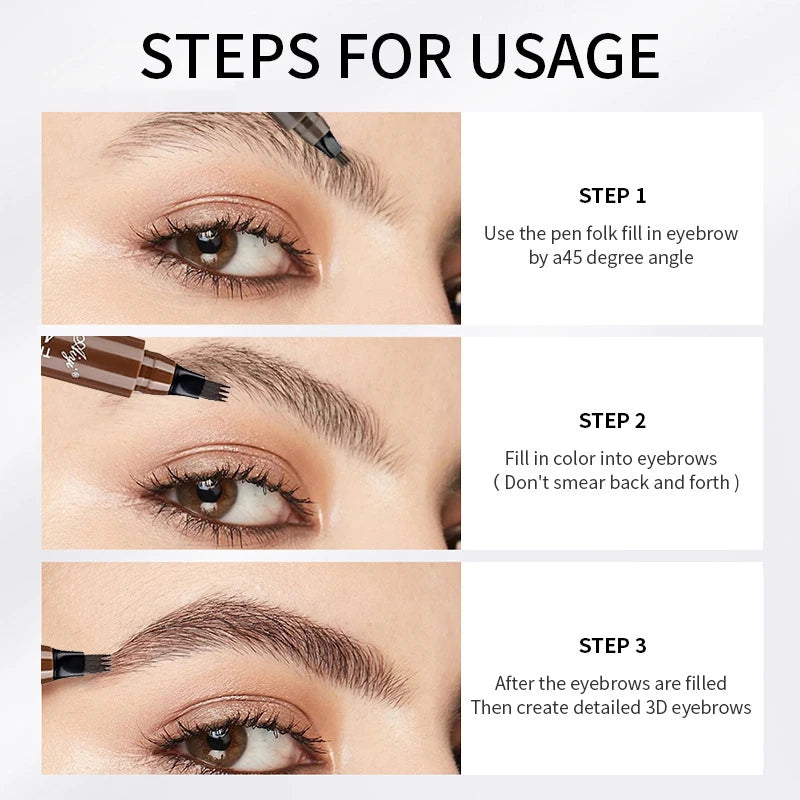 Four-Tip Liquid Brow Pen