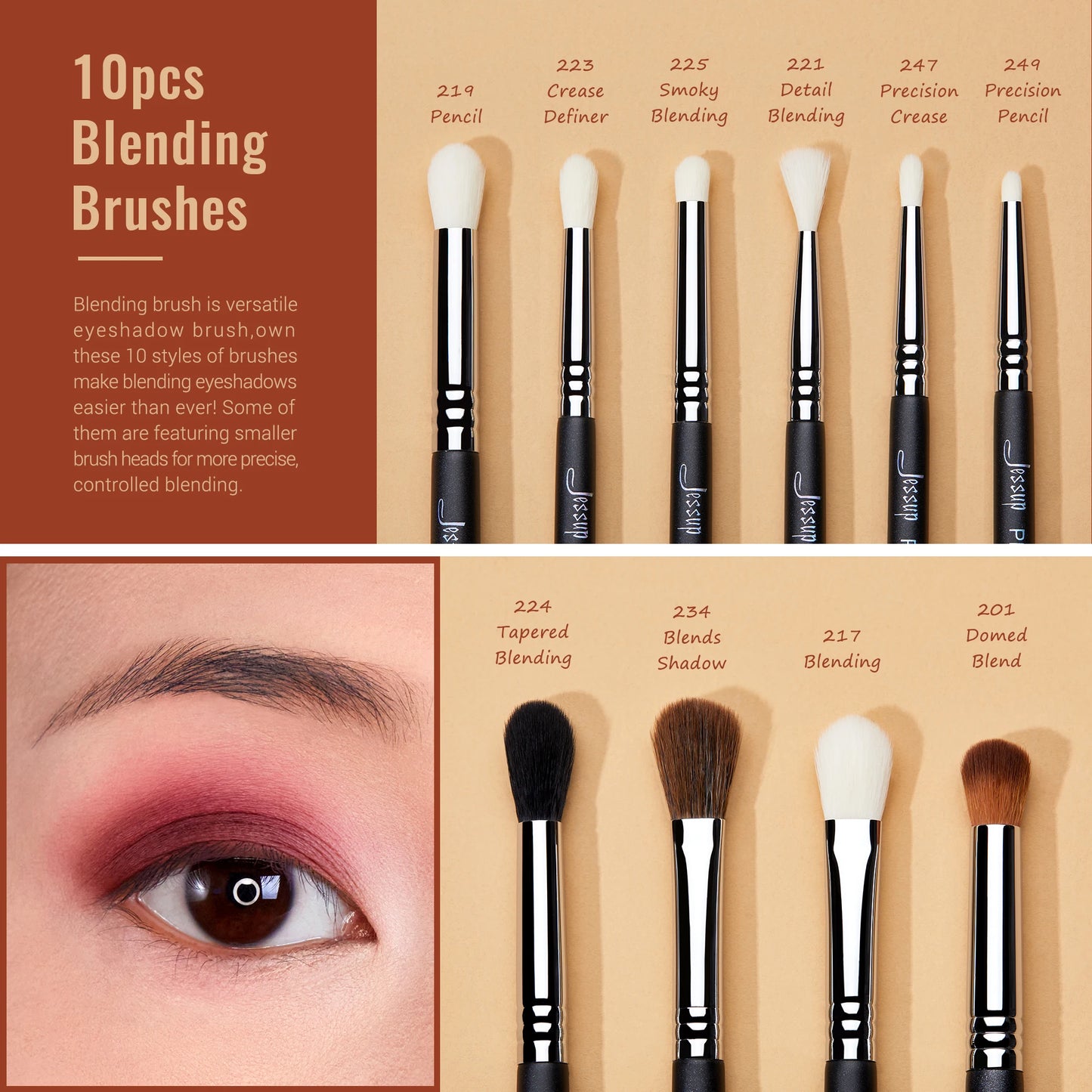 Jessup Eye Brush Collection