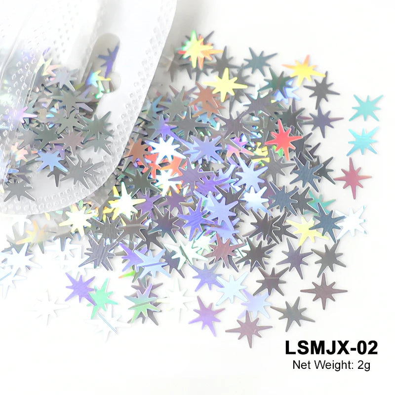 Holographic Nail Glitter Flakes