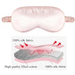Silk Sleep Mask Soft Eye Masks 100% Blackout Adjustable Strap Zero Eye Pressure Blindfold for Uninterrupted Rest