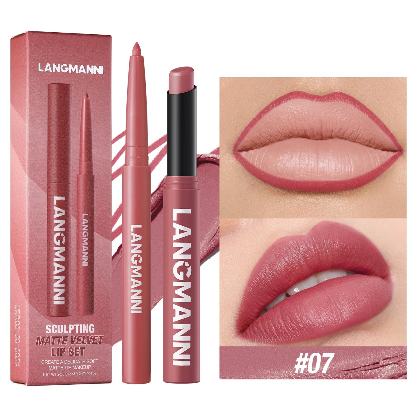 Dual Lipliner Lipstick Pencil