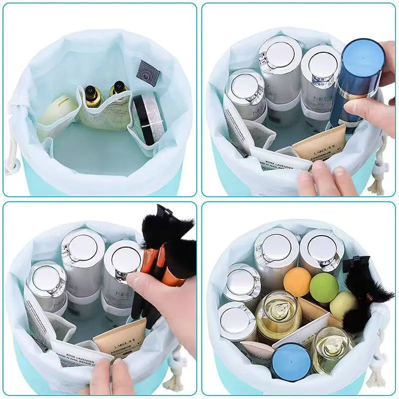 High Capacity Round Cosmetic Bag
