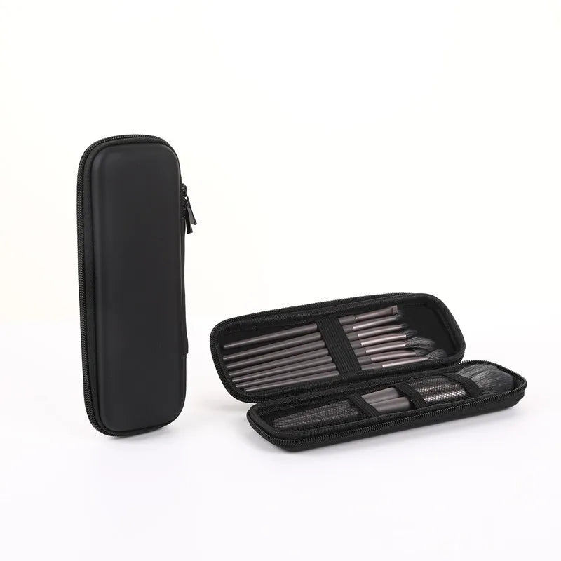 Double Zipper Makeup Brush Case
