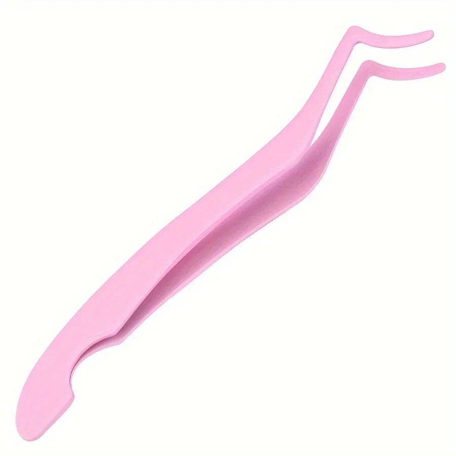 Eyelash Curler High Density Flower Grafting Eyelash Tool Seahorse Shaped Design Straight and Curved Eyelash Extension Tweezers