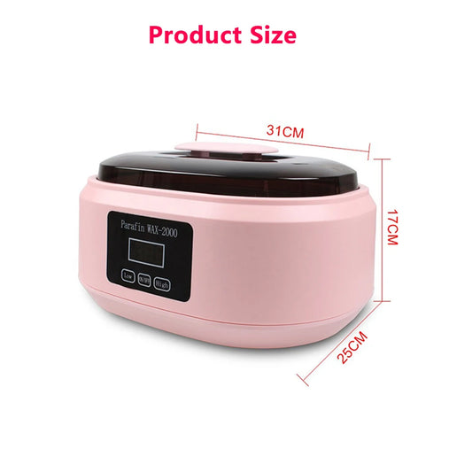 200W Wax Heater Hands Feet Bath Body Hair Removal Digital Timing Melting Wax Bean Therapy Machine Men Women Spa Smooth Skin Care