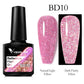 VENALISA Reflective Disco Glitter Full Coverage Super Diamond Sparkle Pigment Gel Nail Polish Soak off UV LED Nail Gel Varnish