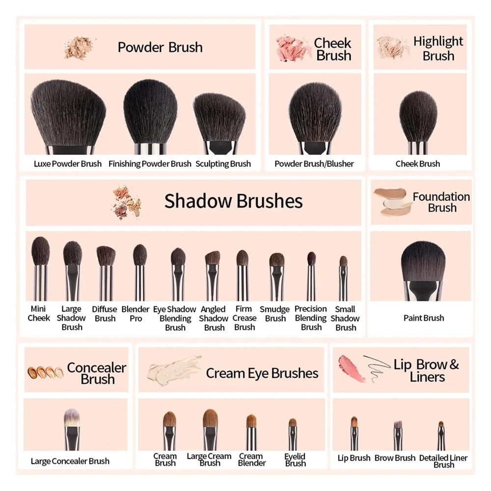 Natural Goat Hair Brushes
