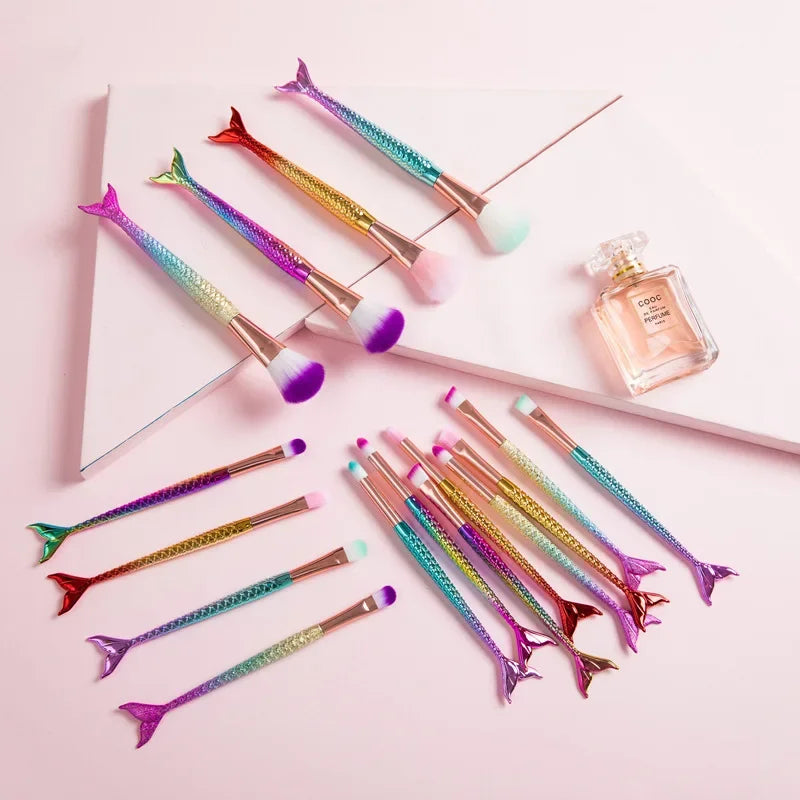 Gradient Mermaid Brush Kit