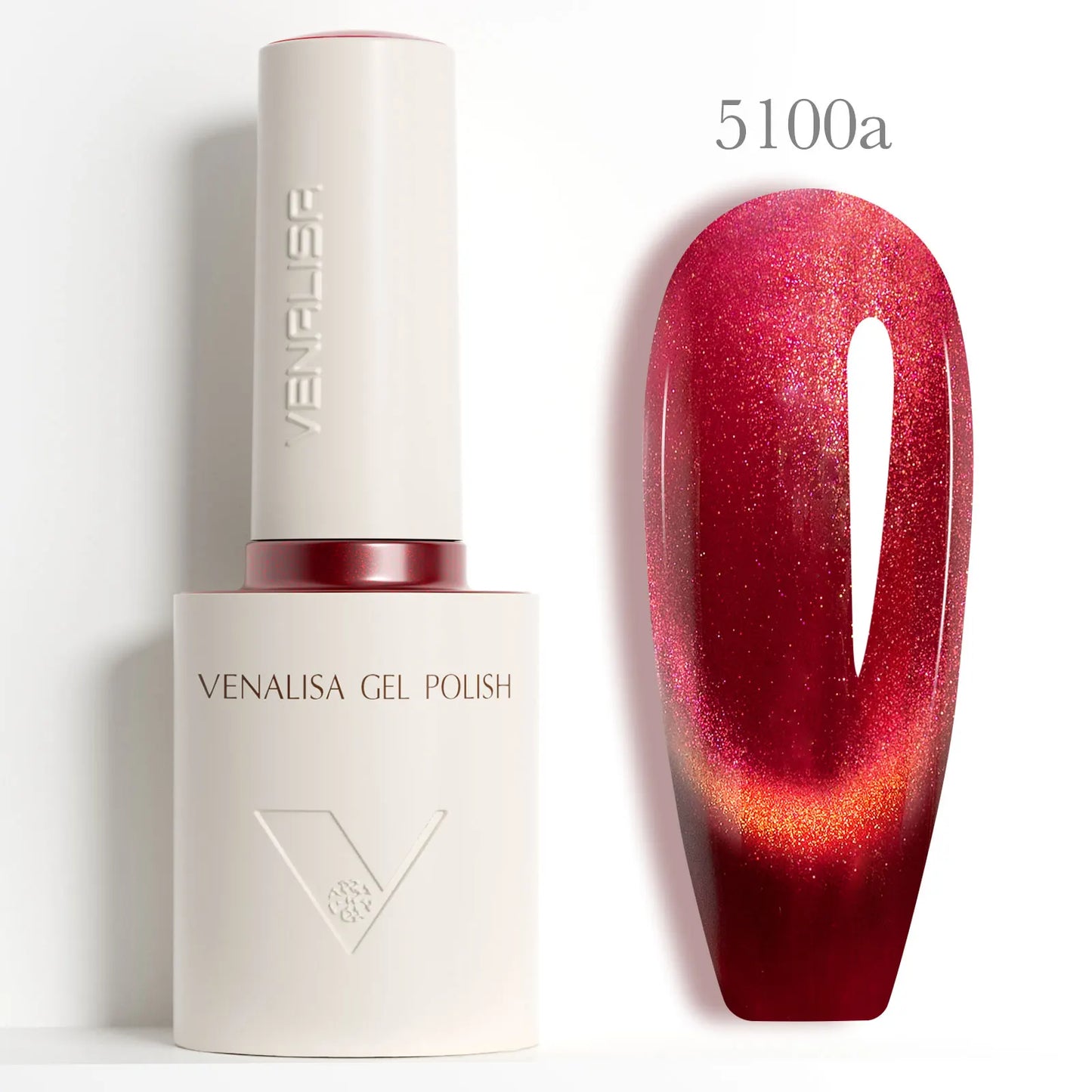 Venalisa V6 Nail Gel Polish Hema Free TPO Free Ultra Red Color Cat Eye Soak Off UV LED Semi Permanent Long Wear Diamond Top 10ml