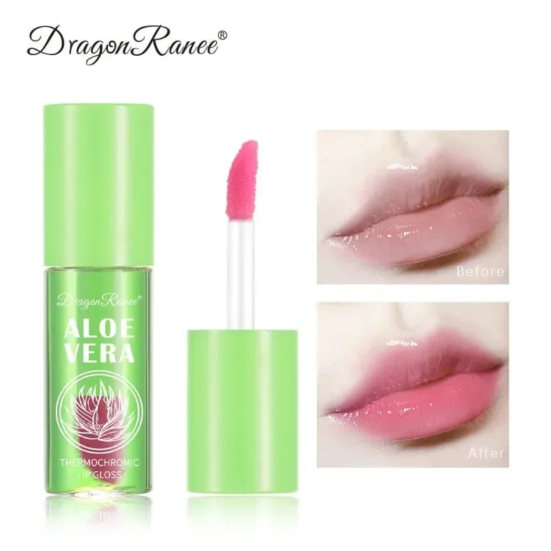 Aloe Lipstick Color-changing Lip Balm Lithesome Moisturizing Hydrating Watery Lip Stick Aloe Fruit Lipsticks UNISEX Lips Care