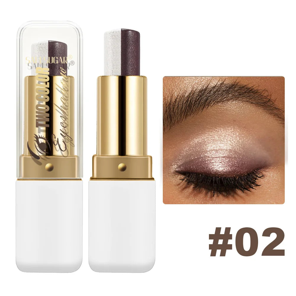 Dual-Color Shimmer Eyeshadow Stick