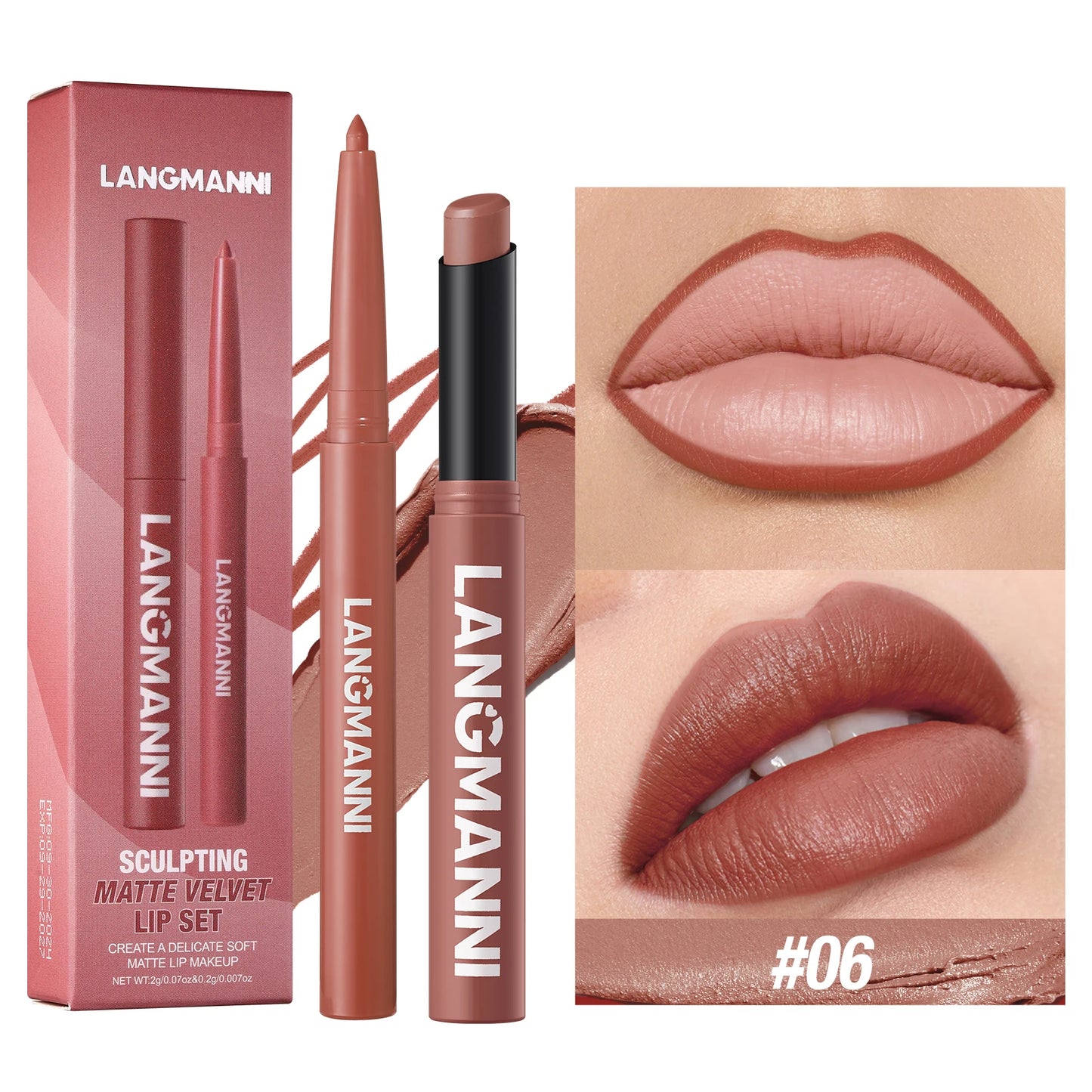 Dual Lipliner Lipstick Pencil