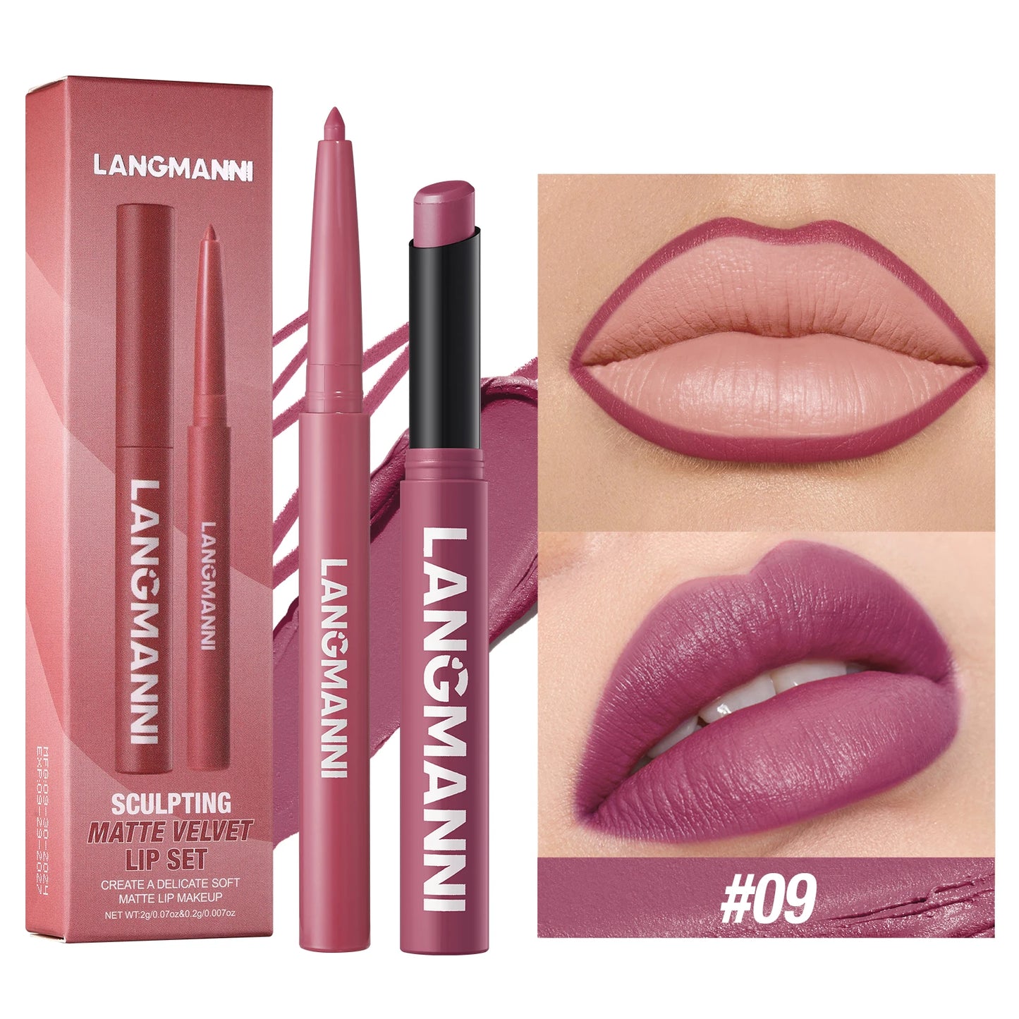 Dual Lipliner Lipstick Pencil