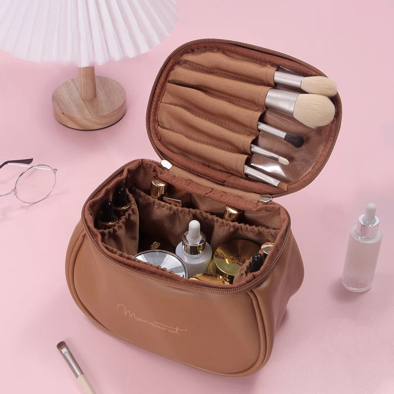 Reusable PU Leather Makeup Bag