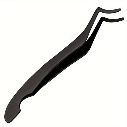 Eyelash Curler High Density Flower Grafting Eyelash Tool Seahorse Shaped Design Straight and Curved Eyelash Extension Tweezers