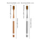 2 Sets Of Bamboo Charcoal Toothbrushes Ultra-Fine Soft Bristle Cleaning, Family Outfit Couple Adult Fine Bristle Toothbrush Set