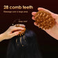 Sandalwood Massage Comb Finger Ring Comb Head Meridian Comb Scalp Massager Anti-Static Wooden Brush Guasha Tool for Full Body