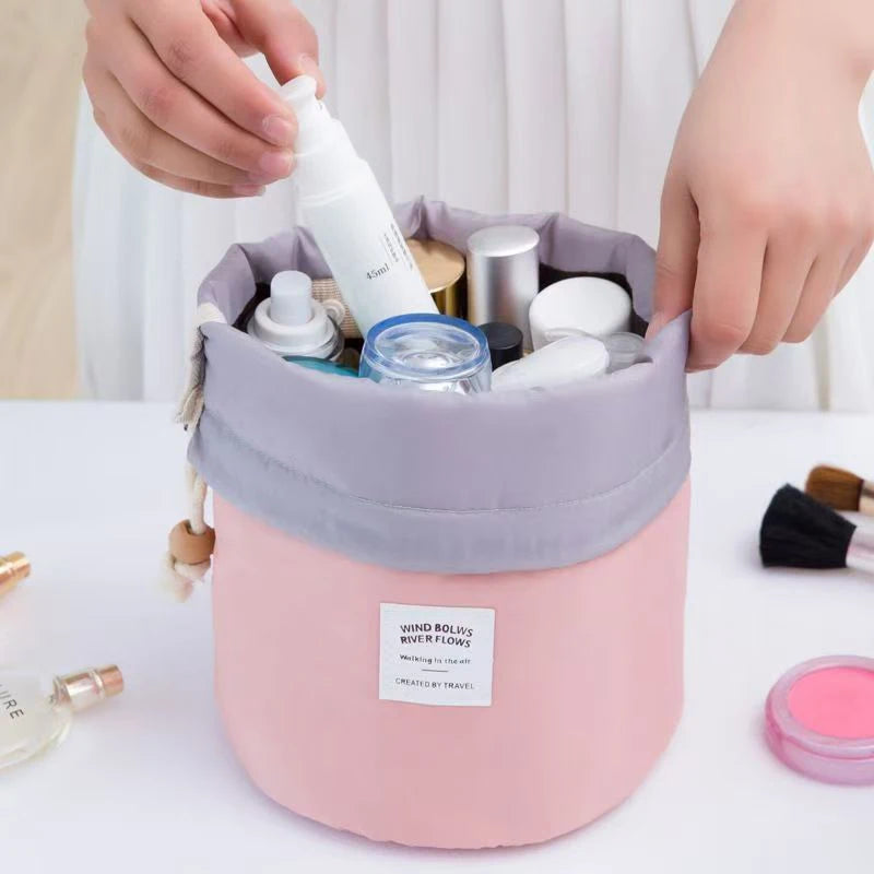 High Capacity Round Cosmetic Bag
