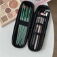 Double Zipper Makeup Brush Case