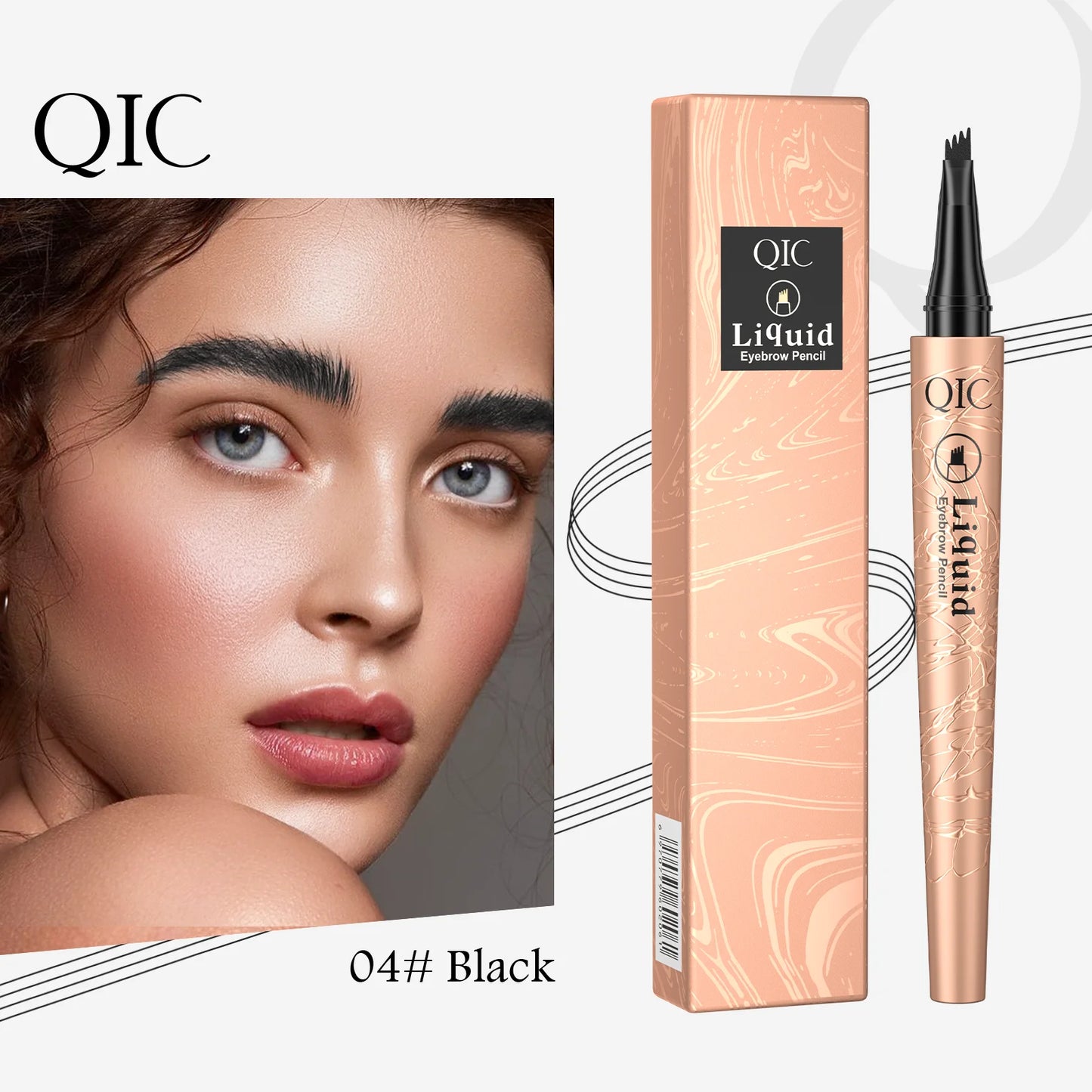 Four-Tip Waterproof Brow Pen