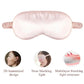 Silk Sleep Mask Soft Eye Masks 100% Blackout Adjustable Strap Zero Eye Pressure Blindfold for Uninterrupted Rest