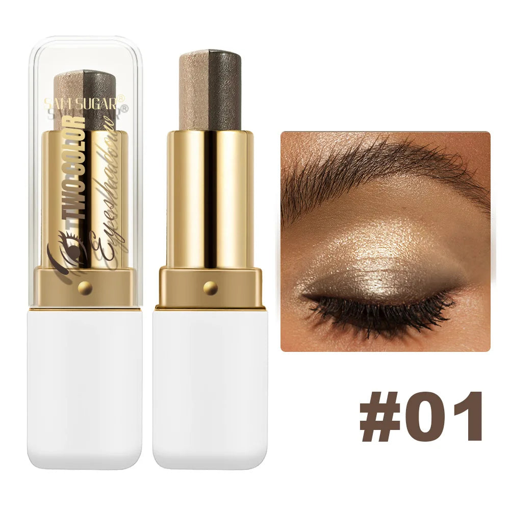 Dual-Color Shimmer Eyeshadow Stick
