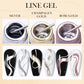 LILYCUTE 5ML Metallic Painting Liner Gel Nail Polish Super Bright Gold Silver Mirror Drawing Gel Semi Permanent Line French Nail