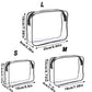 Women Waterproof Zipper Storage Pouch Transparent Cosmetic Bags Toiletry Bag Makeup Case