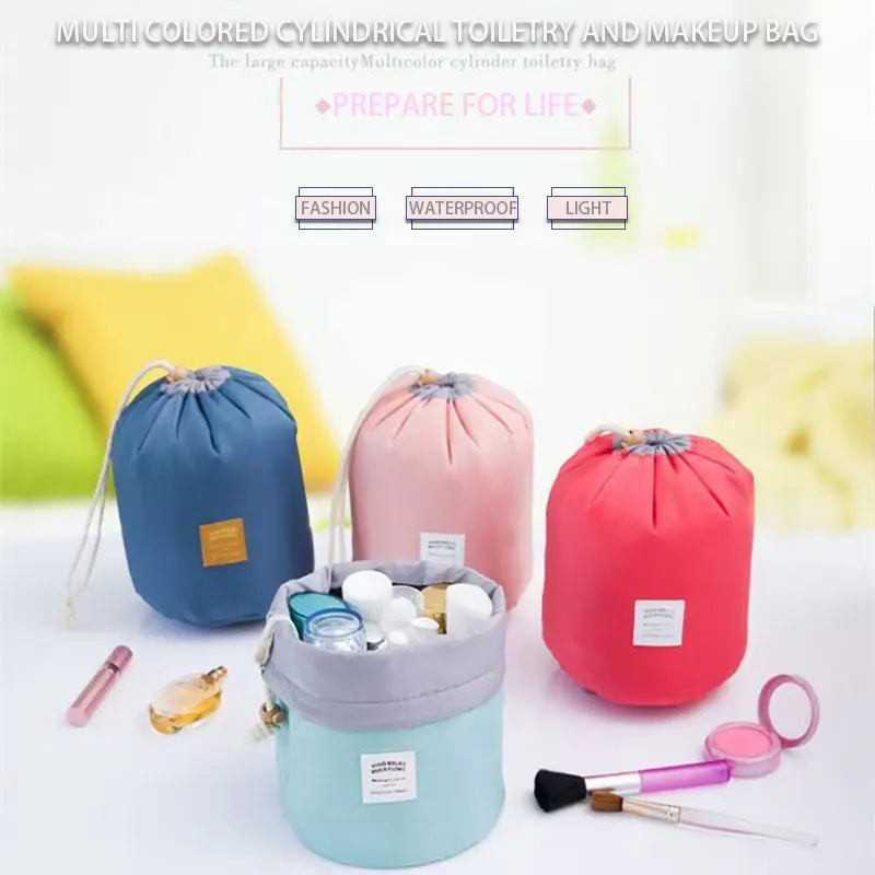 High Capacity Round Cosmetic Bag