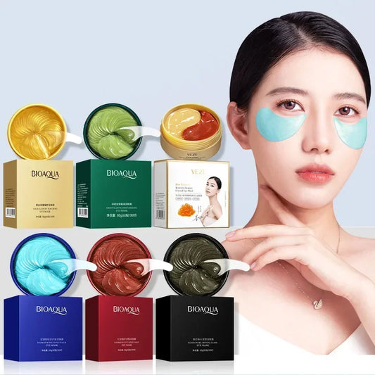 Collagen Eye Mask 60pcs Moisturizing Hydrating Firming Anti Dark Circles Eye Bags skincare Gel Masks Eyepatch Beauty Eye Patches