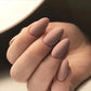 24pcs/set short fake nails for women girls almond ballet nail tips matte red nude brown faux ongles press on acrylic false nail