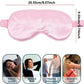 Silk Sleep Mask Soft Eye Masks 100% Blackout Adjustable Strap Zero Eye Pressure Blindfold for Uninterrupted Rest