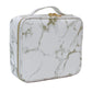 Marble Waterproof PU Cosmetic Storage Bag Professional Makeup Handbag Travel Makeup Desktop Organizer Toiletry Makeup Bag