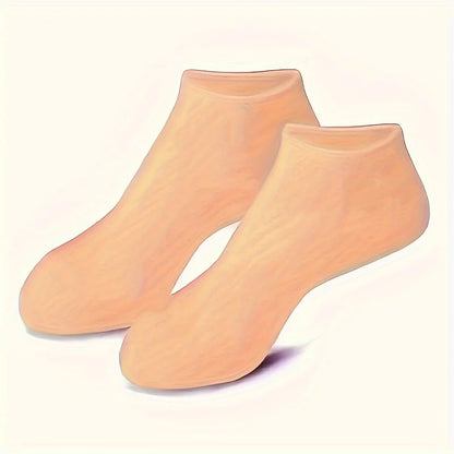 2 Pack Silicone Foot Socks - Deep Nourishing Cracked Feet Gel Spa Relaxing Massage Foot Care