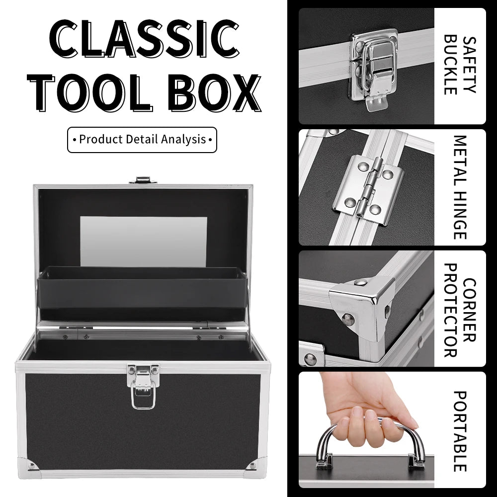 New Small-Scale Large Capacity Make up Case Multi-layer Hairdressing Tool Cosmetics Storage Box Professional Waterproof Supplies