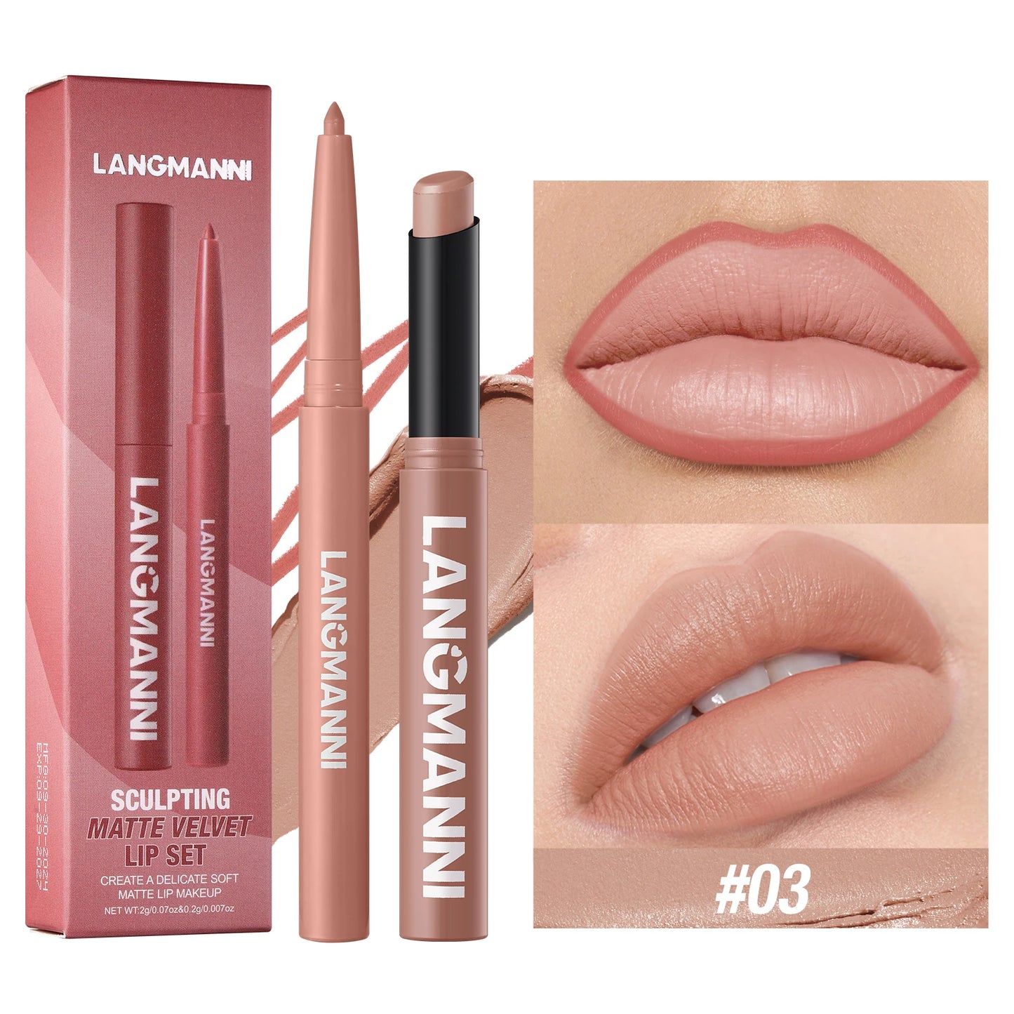 Dual Lipliner Lipstick Pencil