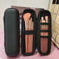 Double Zipper Makeup Brush Case