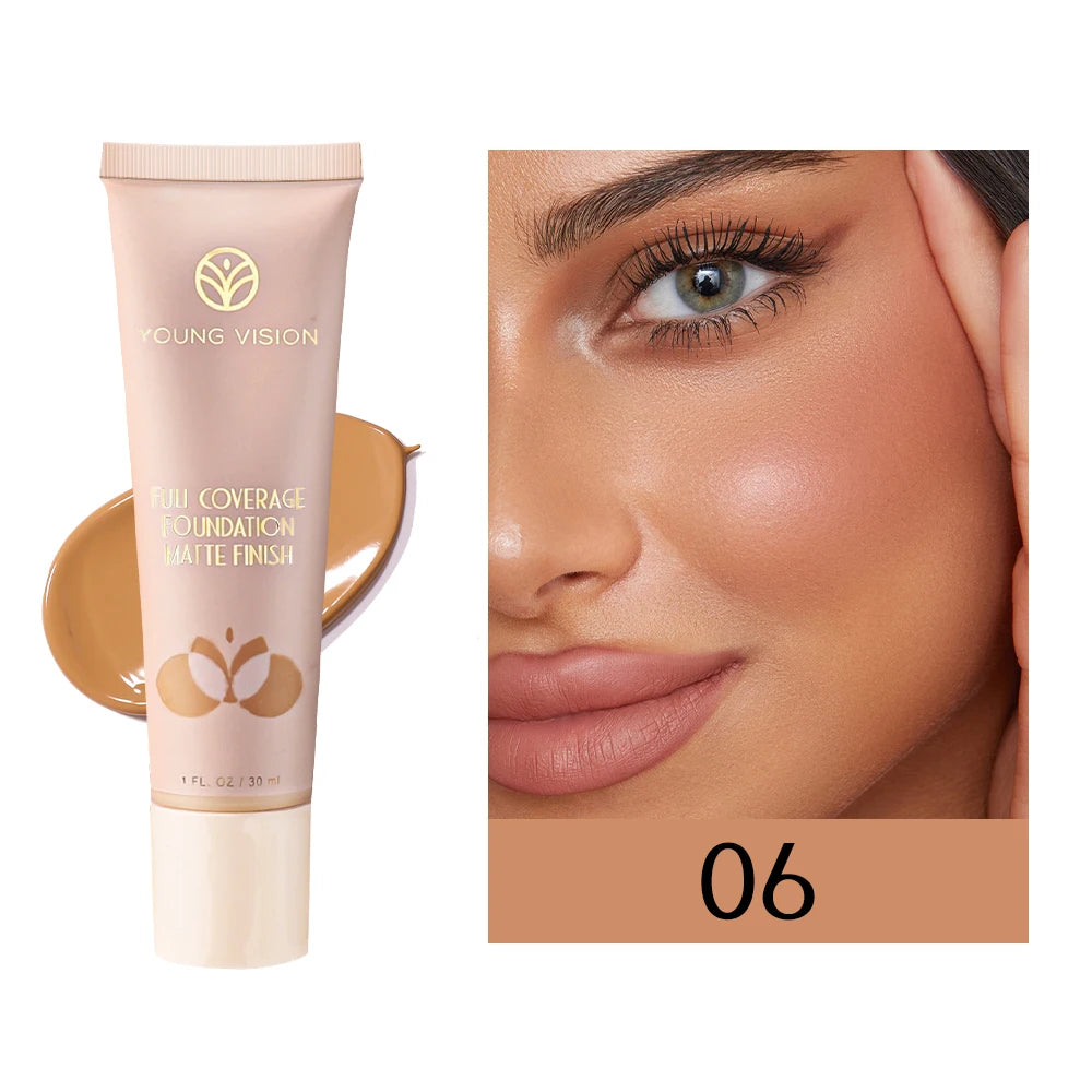 Six-Shade Natural Liquid Foundation