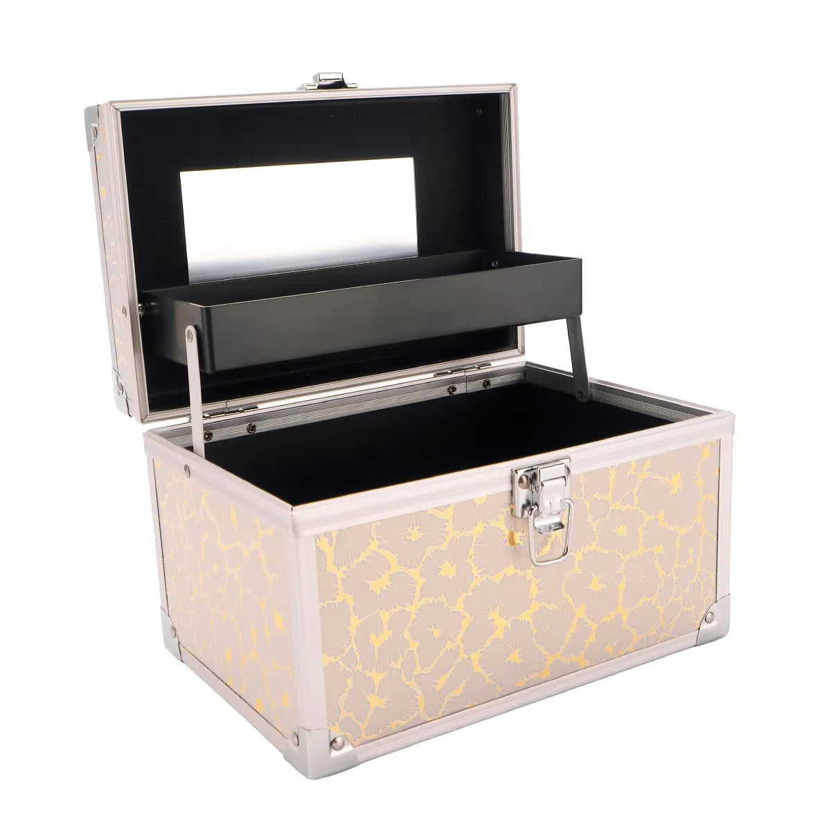 New Small-Scale Large Capacity Make up Case Multi-layer Hairdressing Tool Cosmetics Storage Box Professional Waterproof Supplies