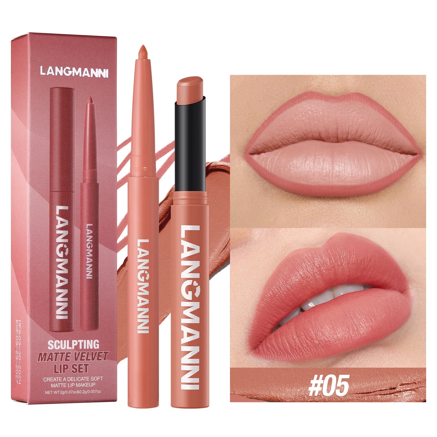 Dual Lipliner Lipstick Pencil