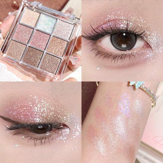 Pearlescent Glitter Eyeshadow Palette